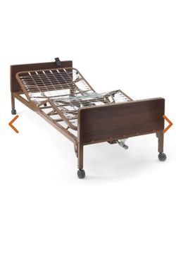 Adjustable med bed frame with air mattress