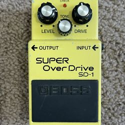 Boss Super OverDrive SD-1 Guitar Effect Pedal $75