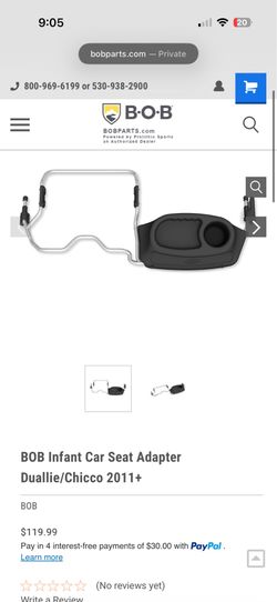 Bob Duallie Infant Car seat adapter