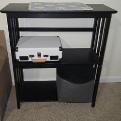 Small Black Wooden Shelf