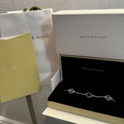 Van Cleef Bracelet Black And Silver