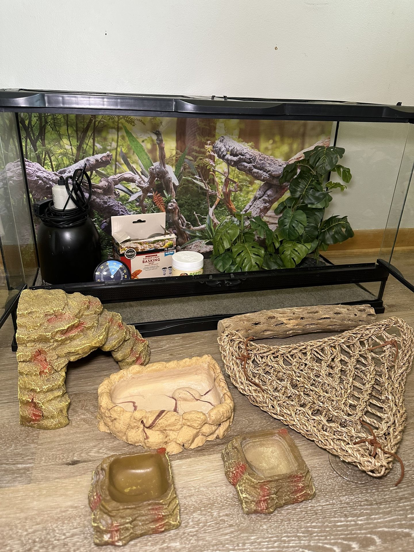 Full 40-Gallon Reptile Setup - Everything Included!