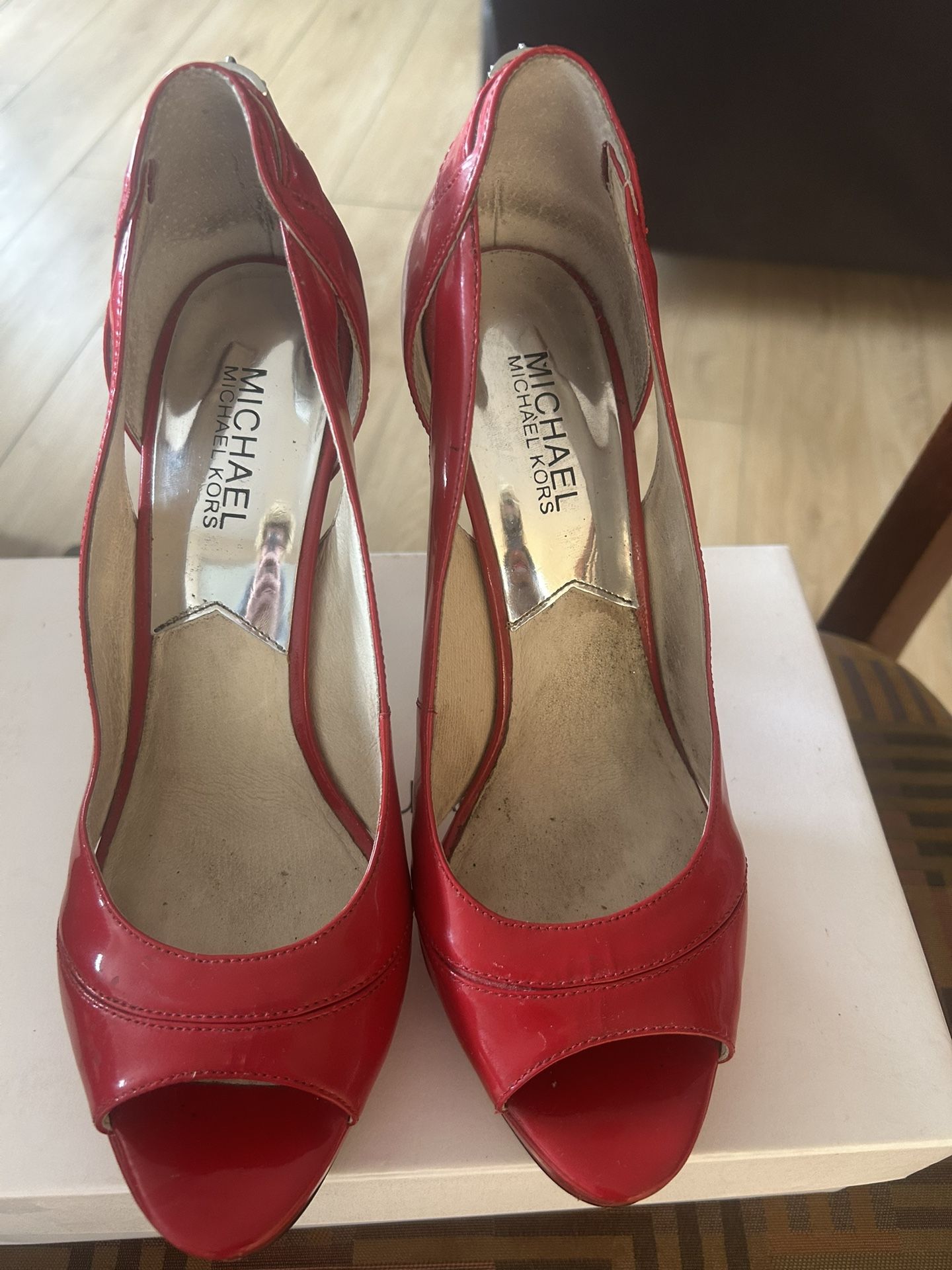 Michael Kors Red Heels Size 9