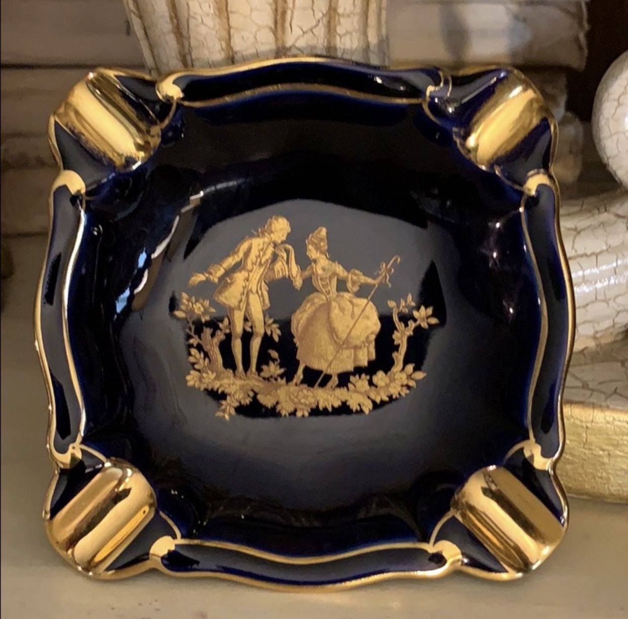 Vintage Antique Victorian Limoges Ashtray
