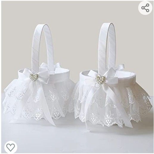 Flower Girl Basket Set Of 2