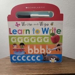 Learn to Write: Scholastic Early Learners (Write and Wipe) by Scholastic (S)