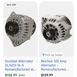 Tahoe alternator new parts