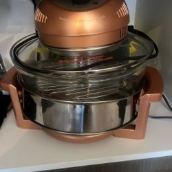 Big Boss 16Qt Extra Large Glass Air Fryer Non Toxic – Family Size