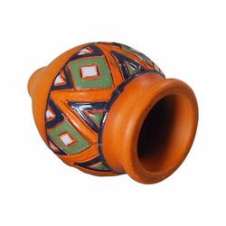 Miniature Hand-Painted Terracotta Clay Figure