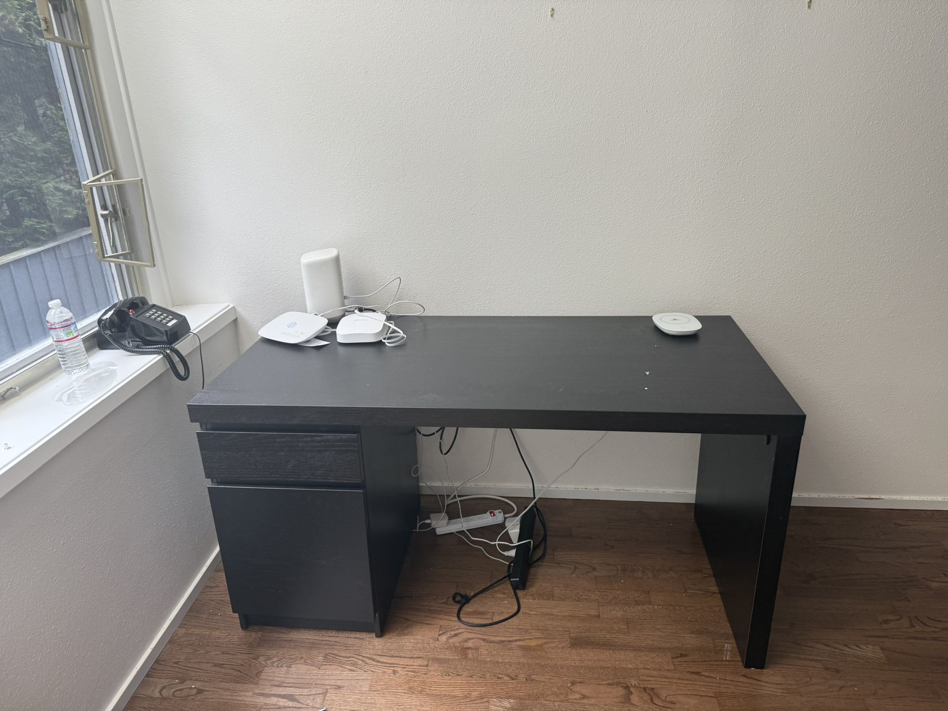 Black IKEA Desk