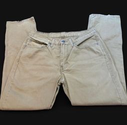 Levi's tan straight leg jeans