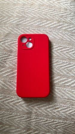 New Red Miracase Liquid Silicone Case for iPhone 15