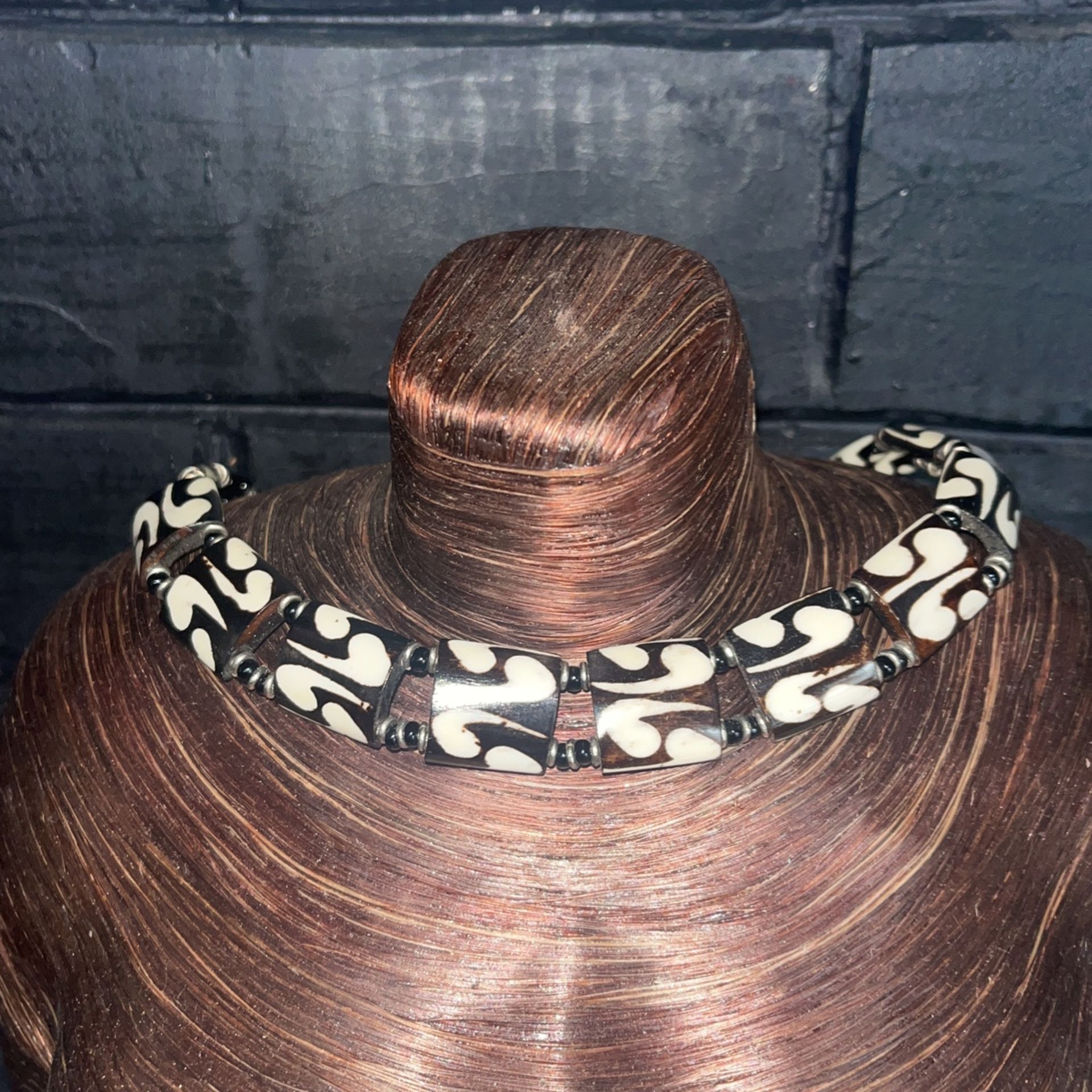 African Bone Stone Choker