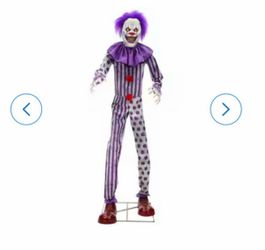 Haunted Living 8.5-ft Free standing Talking Lighted Clown Animatronic