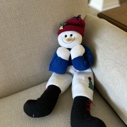 Plush Snowman Decoration Or Child’s Toy