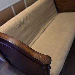 Solid Wood Futon Bunk Bed