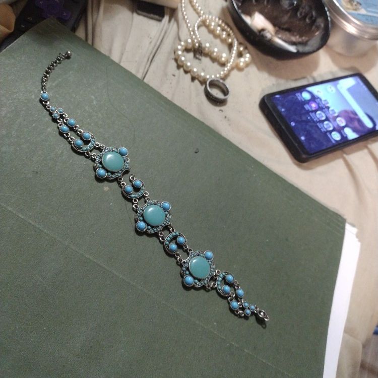 Turquoise/Silver Women's Bracelet 