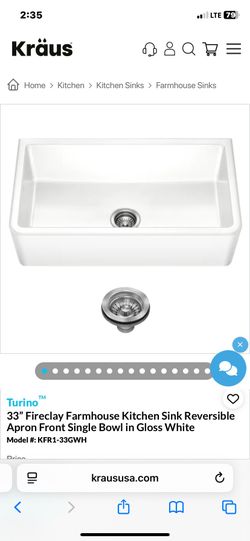 Kraus farmhouse sink