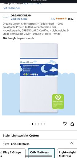 Crib Mattress + Cover