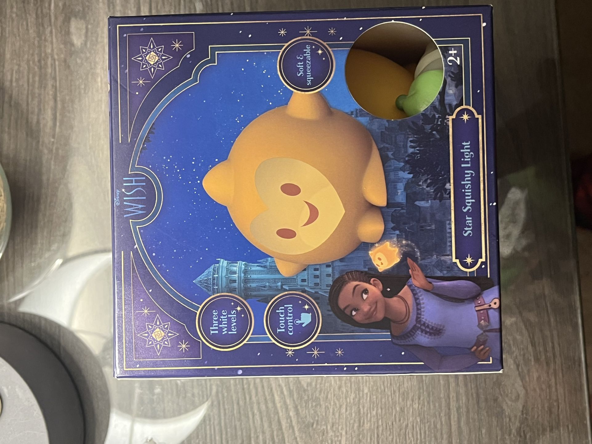 Disney Wish Squishy Night Light USB & Battery Operated Kids Lamp