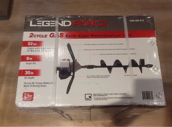 Legend force gas auger USED 8” bit hole digger