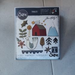 Tim Holtz Sizzix Alterations Thinlets Dies - Funky Nordic 