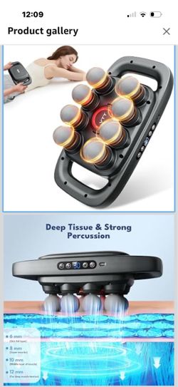 VTT 8-Head Massage Gun, Deep Tissue Back Massager, Electric Handheld Massager for Back, Shoulders, Legs, Muscle Pain Relief, Ideal Gifts for Women, Me