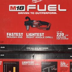 Milwaukee M18 Fuel Hole Hawg 1/2” Right Angle Drill. Tool Only. Model #2807-20
