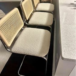 3 Walsh Boucle Rattan Bar Stools ($75/each)