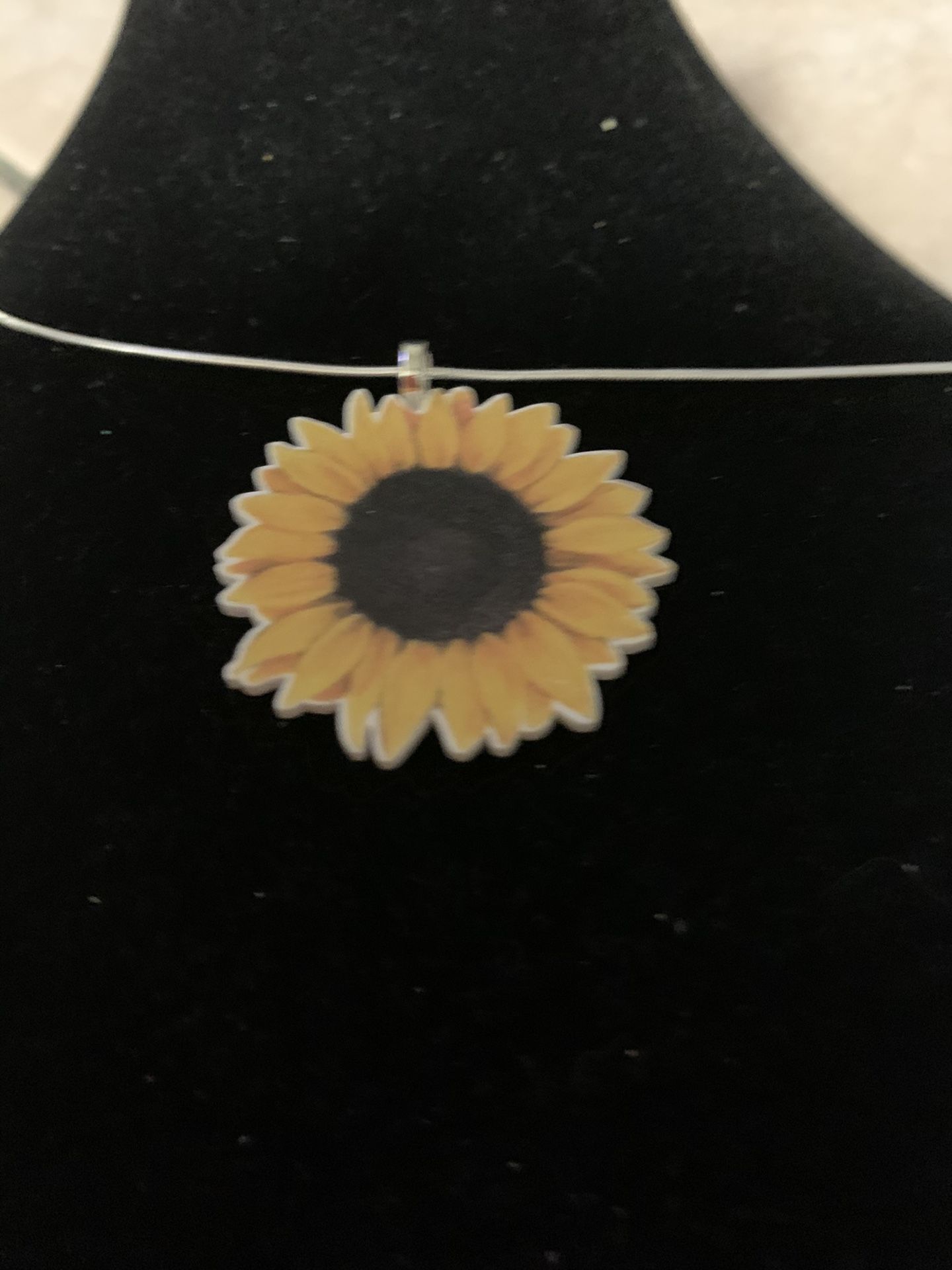 Sunflower necklace