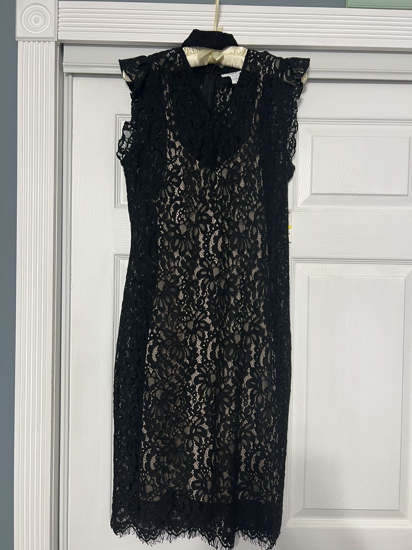 NWT BARIII Black Lace Dress
