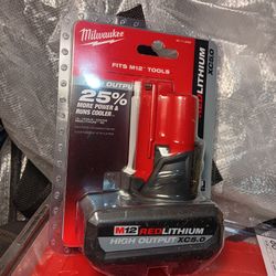 Milwaukee M12 RedLithium High Output XC5.0 Battery