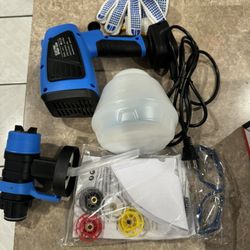 Paint Sprayer, 700W Electric Paint Sprayer with 1000ML Container, Paint Spray Gun with 5 Nozzles and 3 Patterns, HVLP Electric Spray Gun for Fences, S