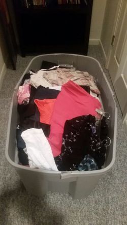 Skirts, shorts, tops, sweaters, pants, dresses all name brands