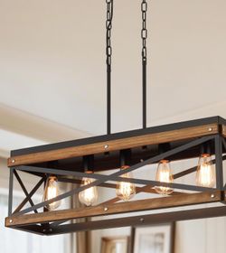 Rustic Farmhouse Kitchen Island Lighting