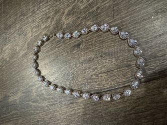 Teardrop Rhinestone Necklace