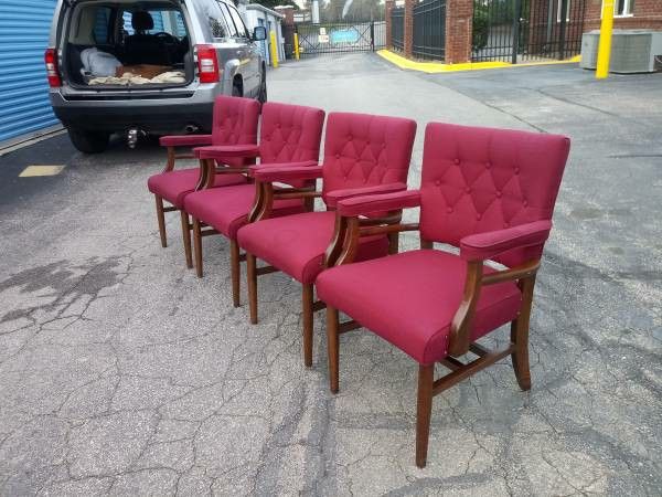 (4) Vintage Mid Century Modern Chairs - Made in High Point, NC!