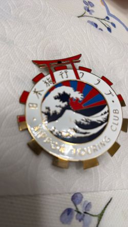 Vintage nippon Touring club car badge