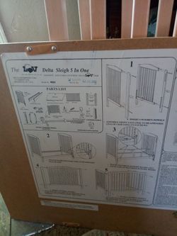Delta sleigh 5 in 1 crib hotsell
