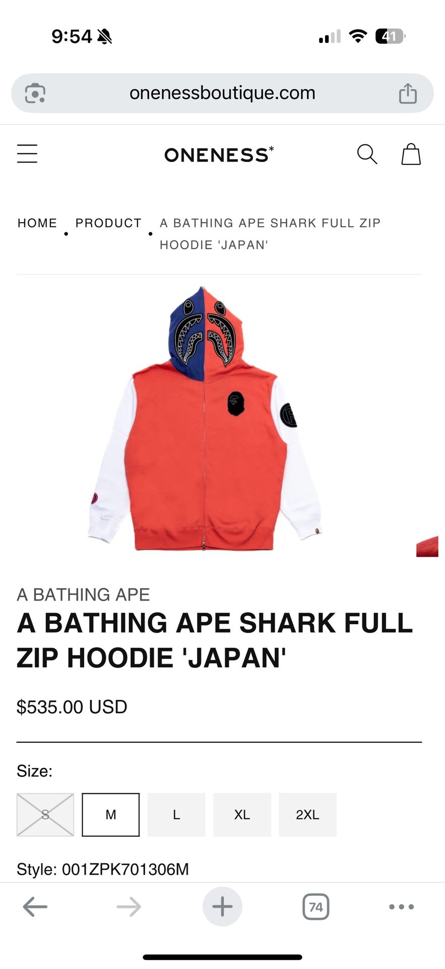 Bape Shark Full Zip Hoodie