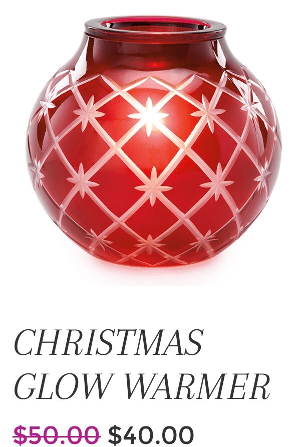 New in box Christmas glow warmer scentsy was warmer red ornament