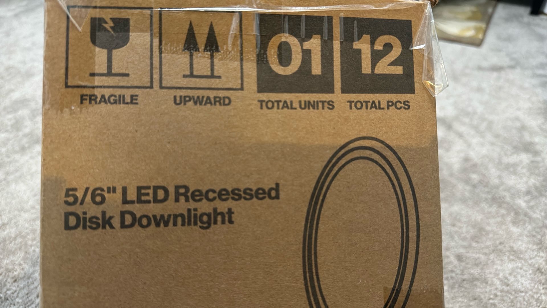 5/6” LED Recessed Disk Downlight