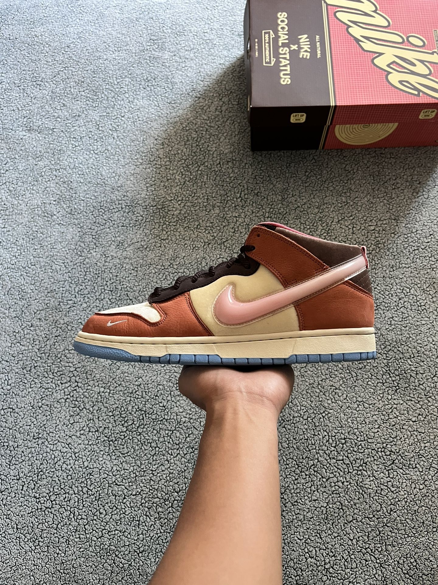 Nike X Social Status Dunk Mid Chocolate Milk