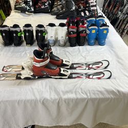 K2 Kids Ski Package With Boots And Bindings 