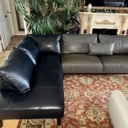 Mix & Match Leather Modern Sectional Sofa