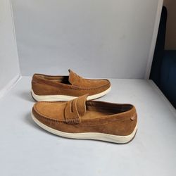 Trask Brown Suede Penny Loafer Men's Size 8.5