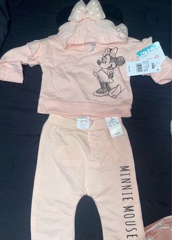 Minnie Mouse Baby Girl 2-Piece Tracksuit Set