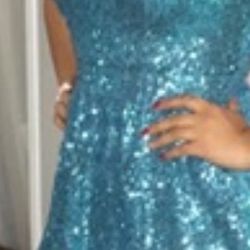 Blue Sparkling Dress 