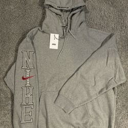 Supreme X Nike Hoodie Grey 