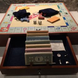 Wooden Folding Monopoly Board Game